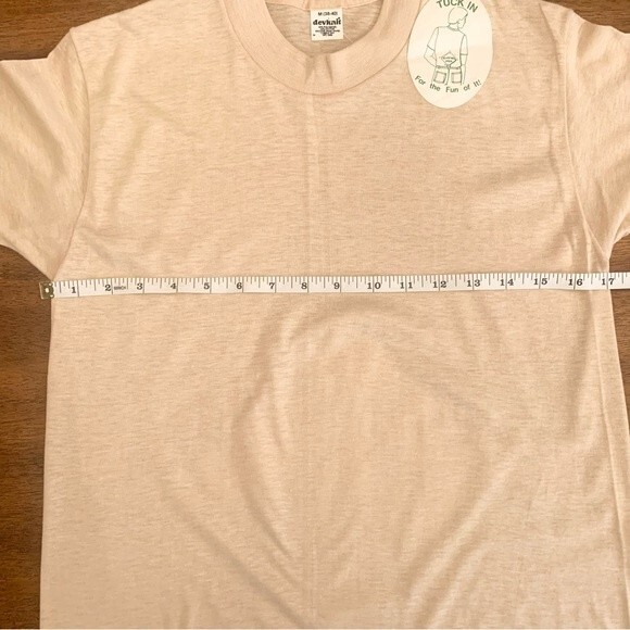 VTG 80's Single Stitch Devknit Novelty Tee Road Sign "Blasting Area" M - Picture 8 of 9